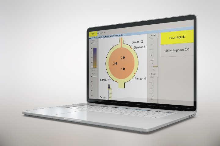 Bedienerbildschirm des SAVEDRY® Systems am Beispiel eines Lichtbogenofens